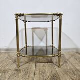 Brass side table, France, 1950s.