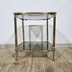 Brass side table, France, 1950s.