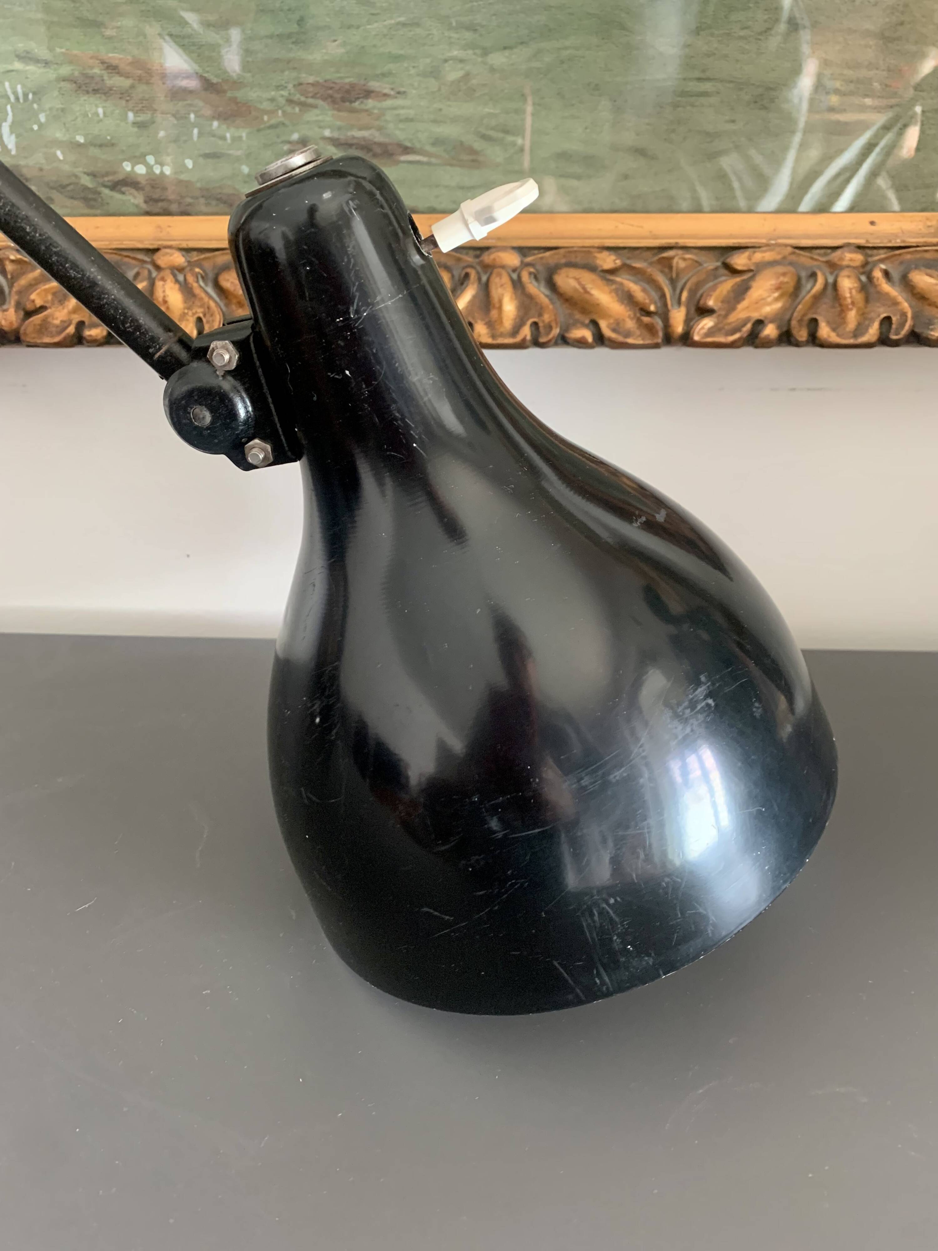 Vintage industrial adjustable table lamp, 1950s