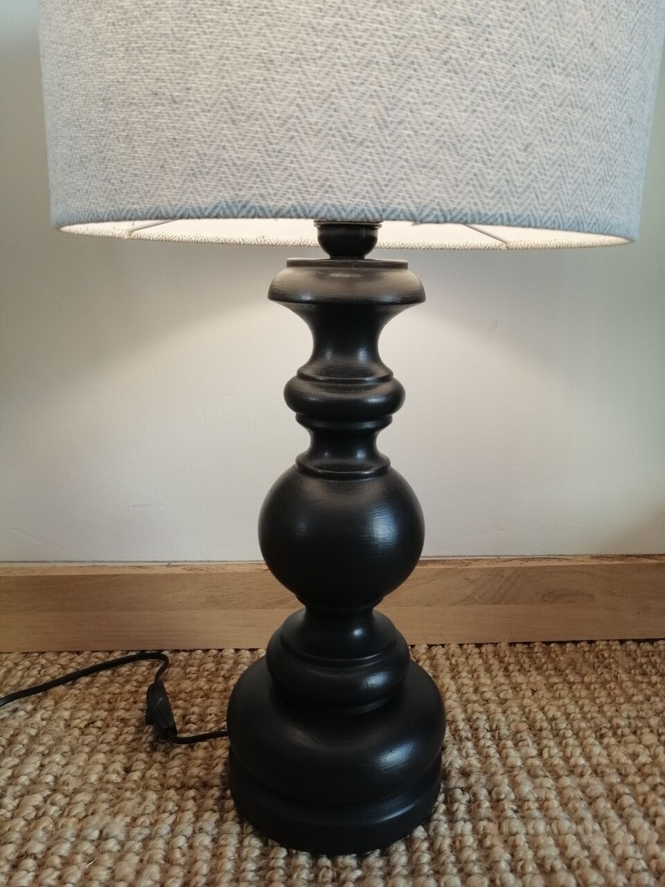 Vintage lamp wood 1980