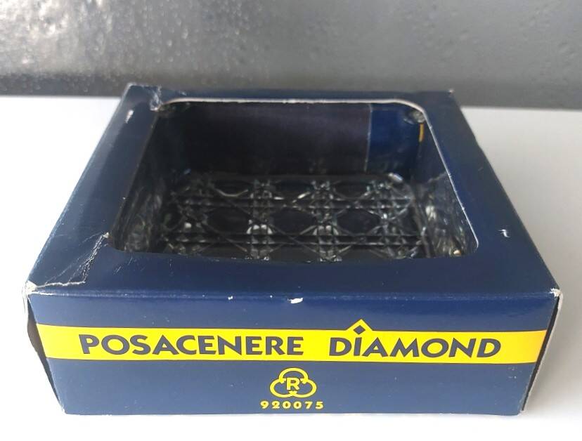 Diamond Ashtray in Glass