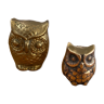 2 brass owls