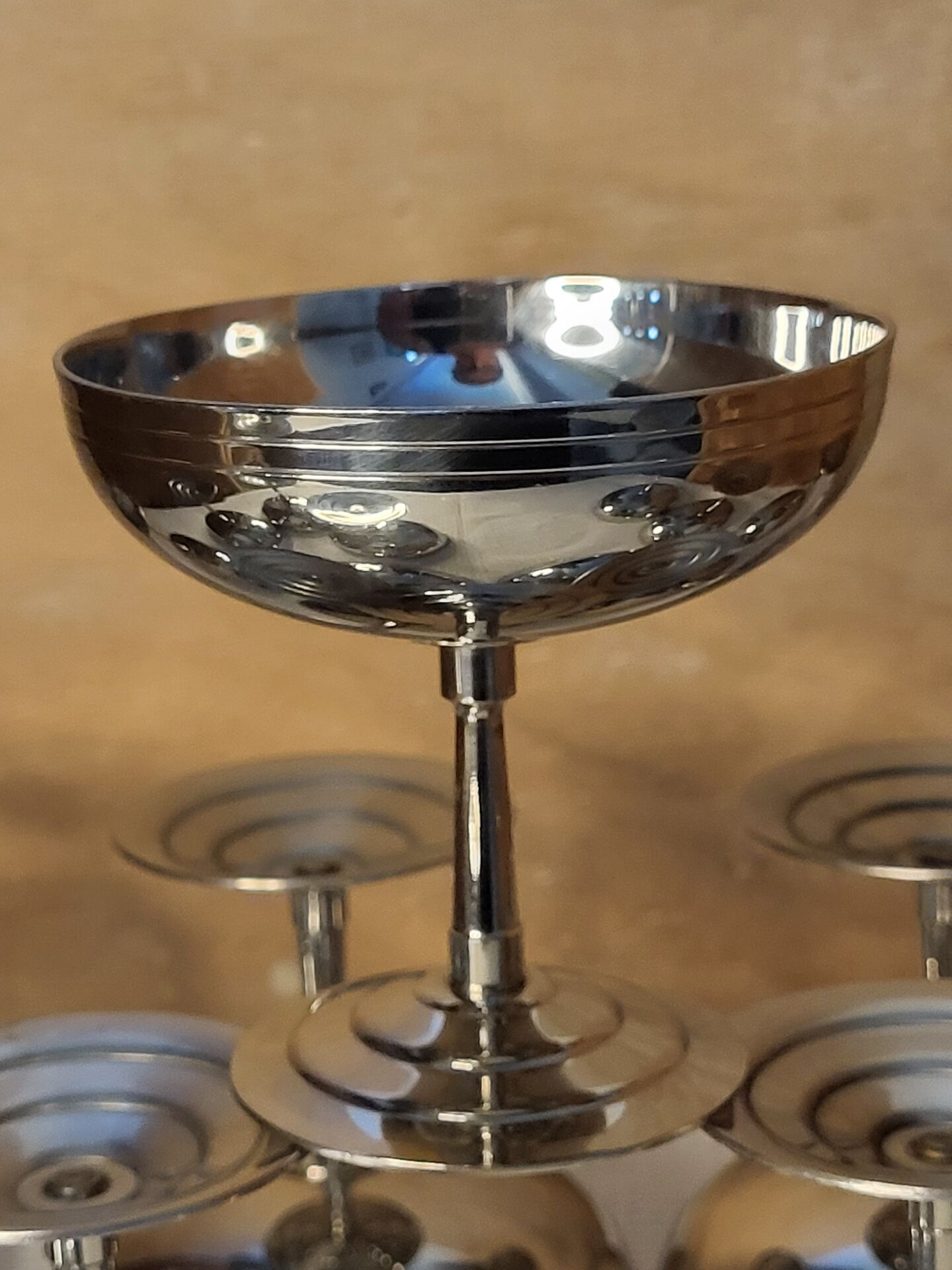 Stainless steel ice cream bowls