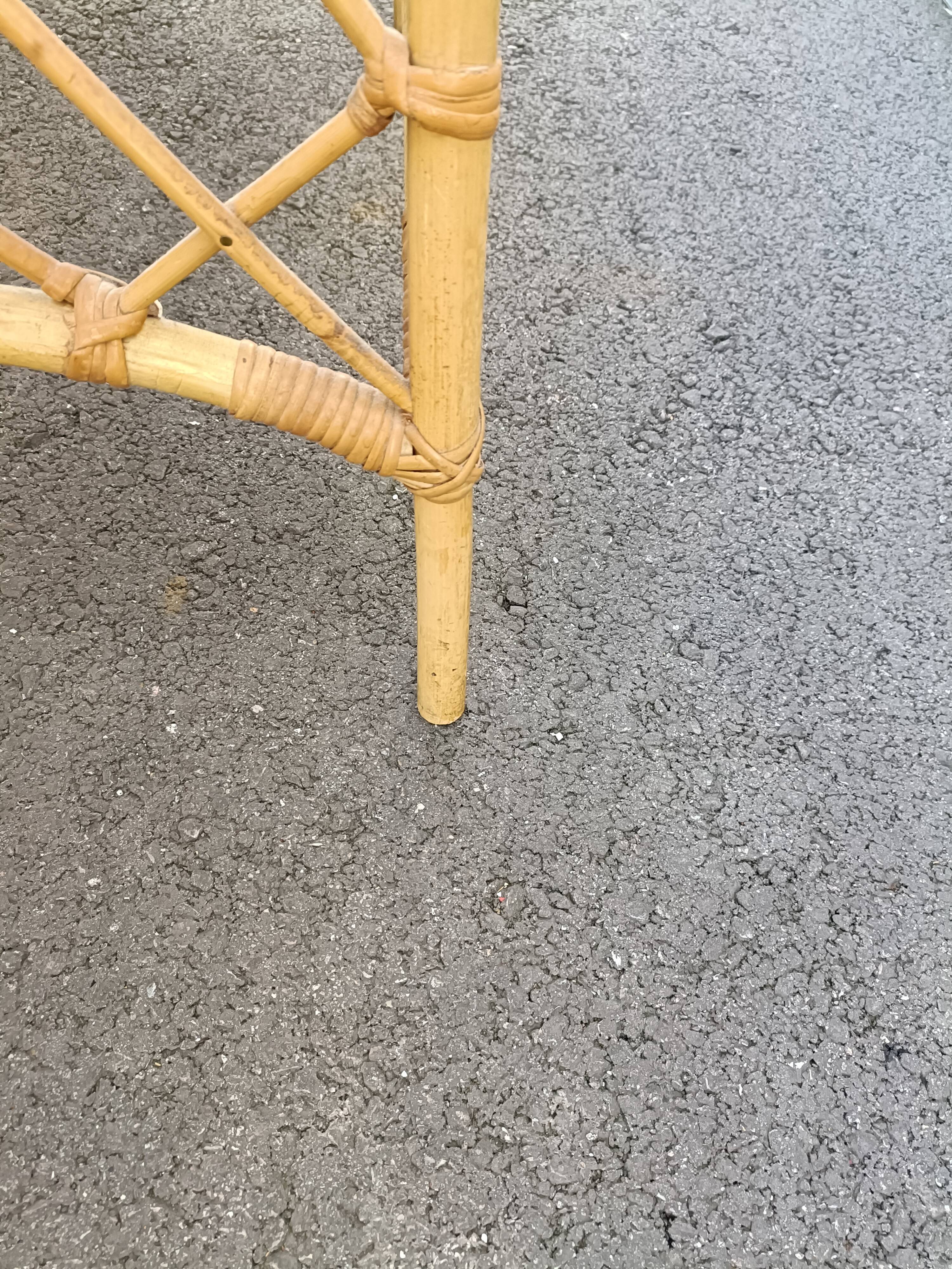 Desk in vintage rattan XXeme