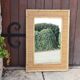 Large bamboo rattan mirror by Dal Vera Italy 1970