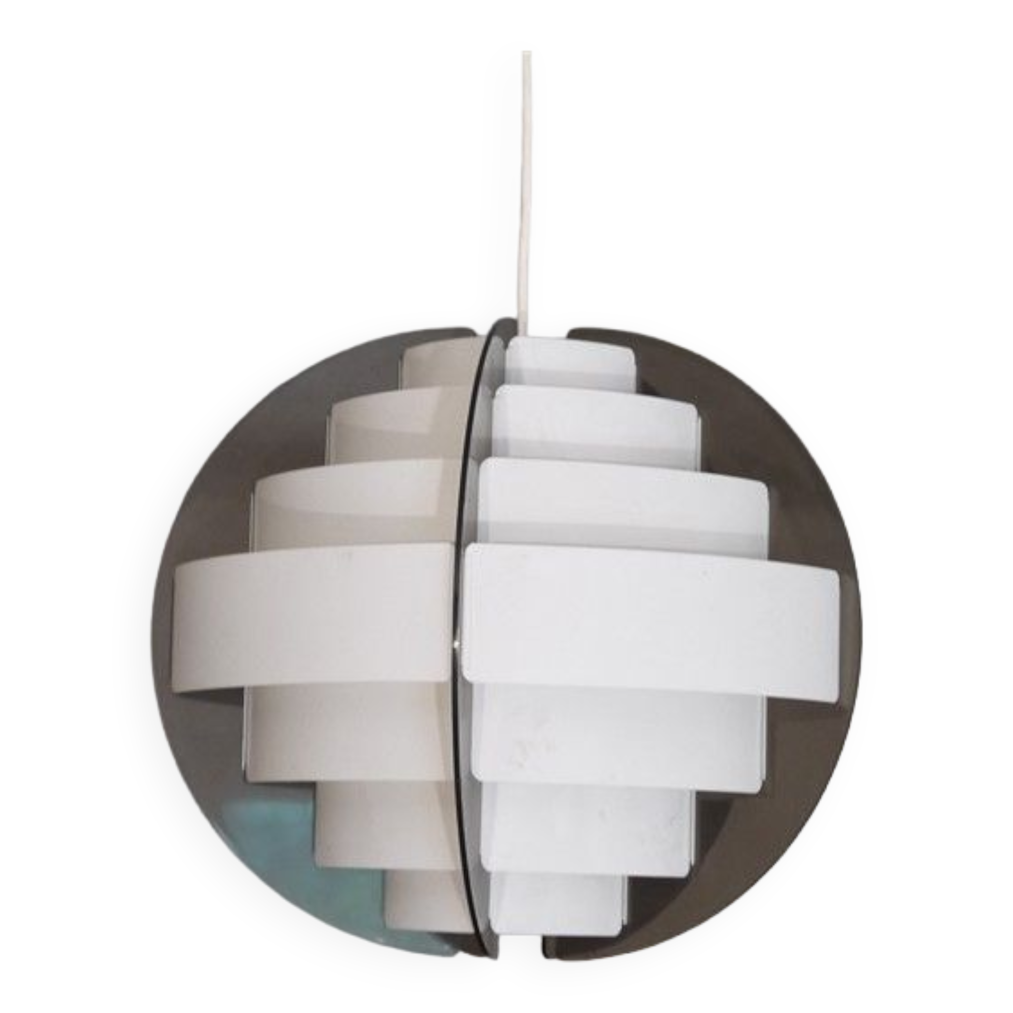 Suspension danoise en plexi de Brylle et Jacobsen 1970