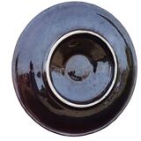 Grande assiette à huîtres vintage française en céramique de Vallauris, signée Marius Giuge