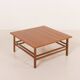 Scandinavian mid century square teak coffee table, Denmark 1970s
