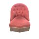 Toad armchair in old pink velvet