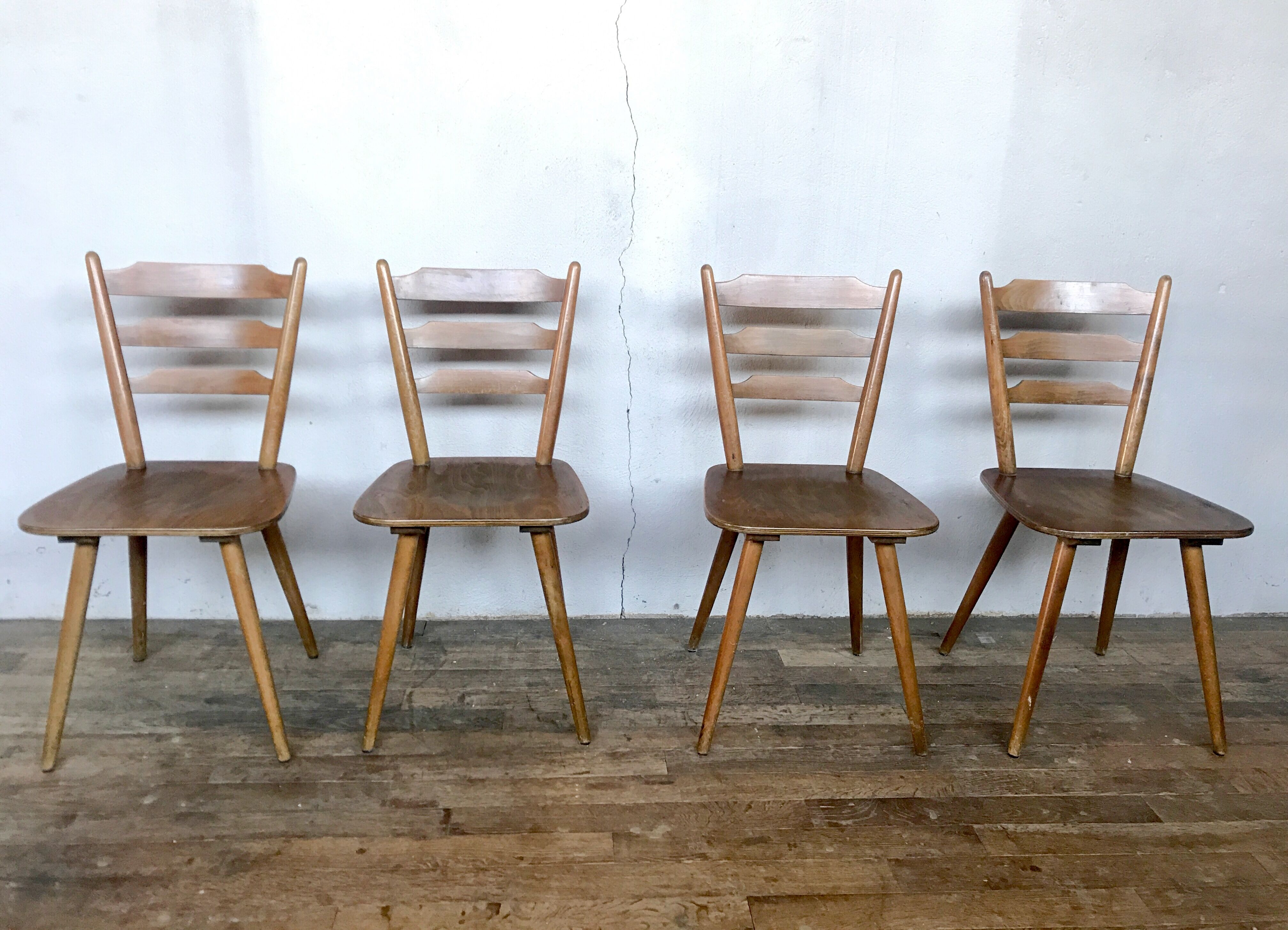 66 Scandinavian chairs or vintage wooden bistro