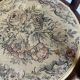 Pair of vintage bistro chairs – bentwood – floral upholstered seat