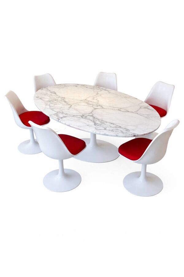 Ensemble vintage Knoll Tulipe – Eero Saarinen (édition Knoll)