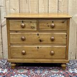 Commode anglaise de la fin XIXème en sapin