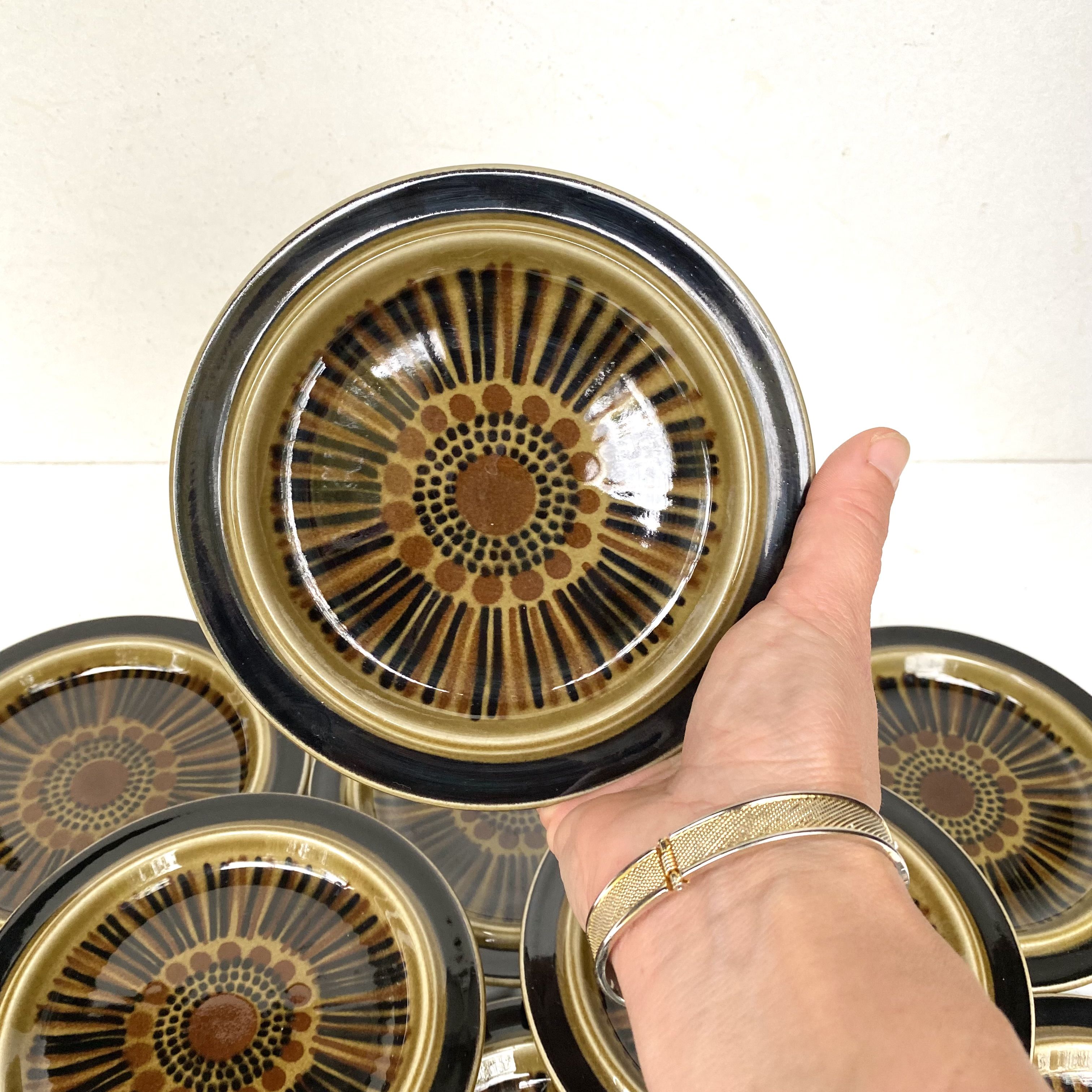 12 dessert plates in vintage ceramic Kosmos Arabia