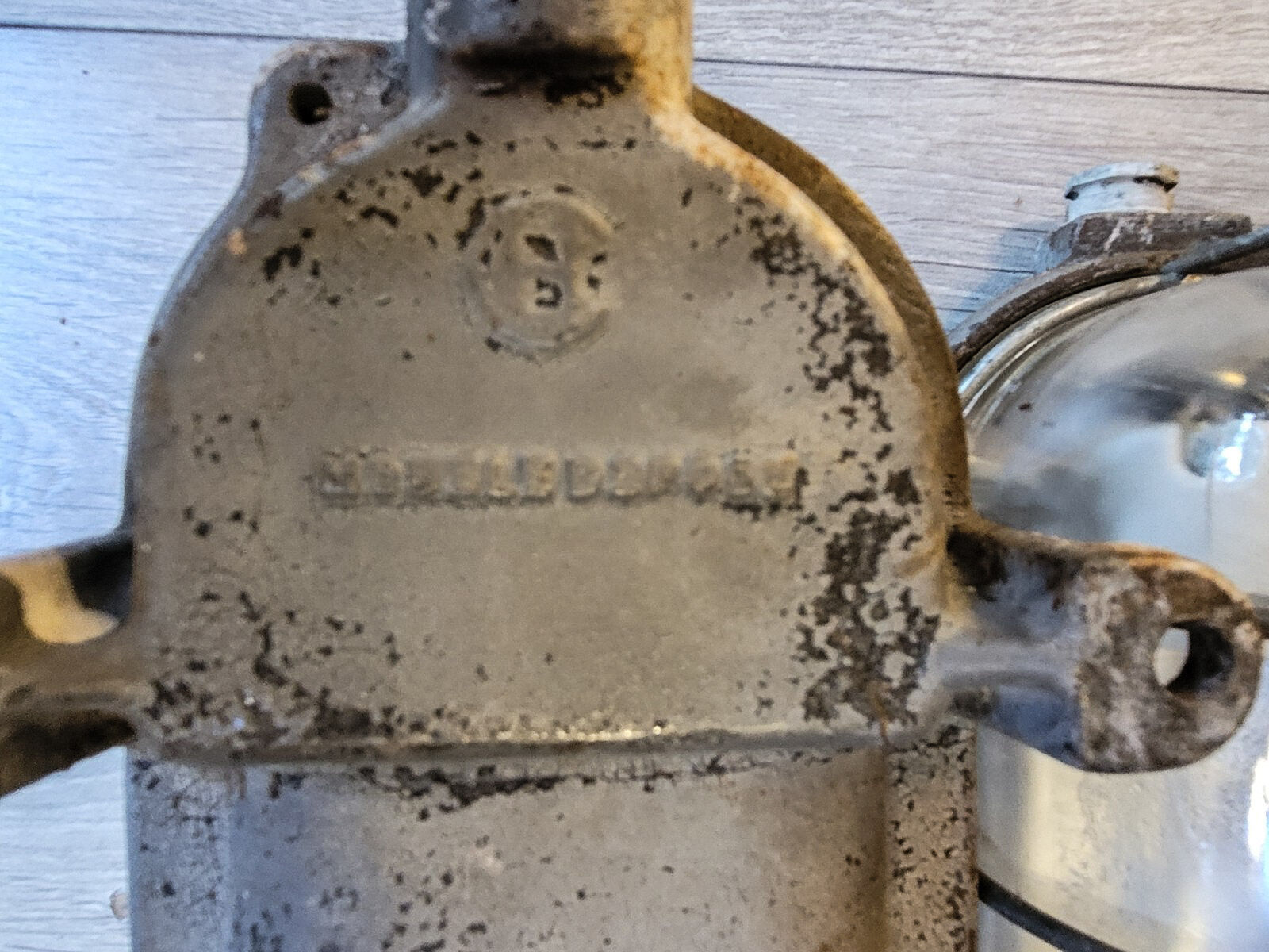 Pair of industrial wall lamps