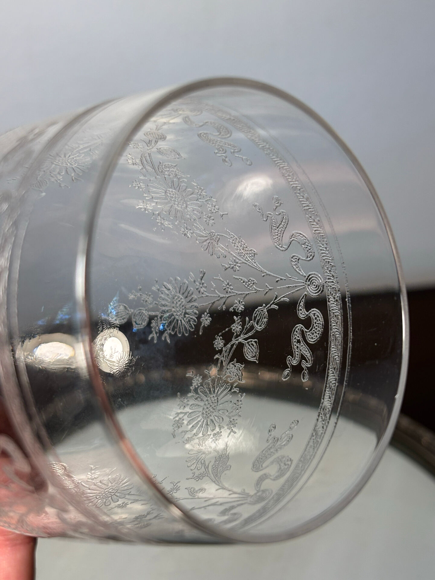 Verre à eau Meisenthal début du 20eme