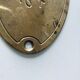Brass plate inscription "toilet"