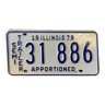 Illinois Plate 31,886