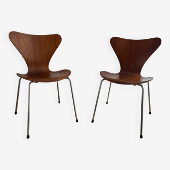 Paire chaises Arne Jacobsen - Fritz Hansen 1950