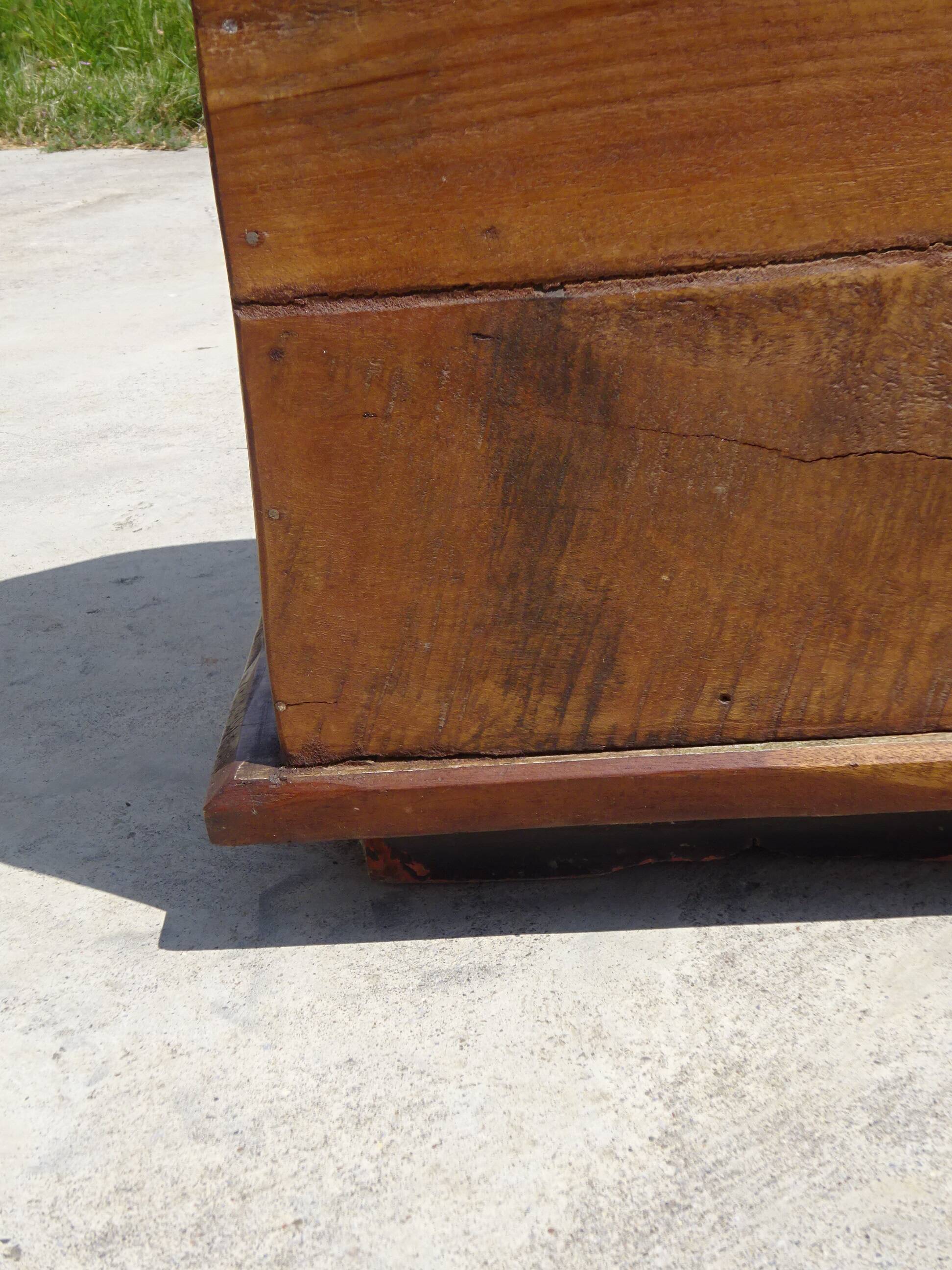 Small wooden canoe furniture, solid teak