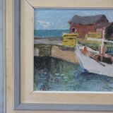 John Börén, Swedish Modern Painting, 1960s, Oil on Panel, Framed.