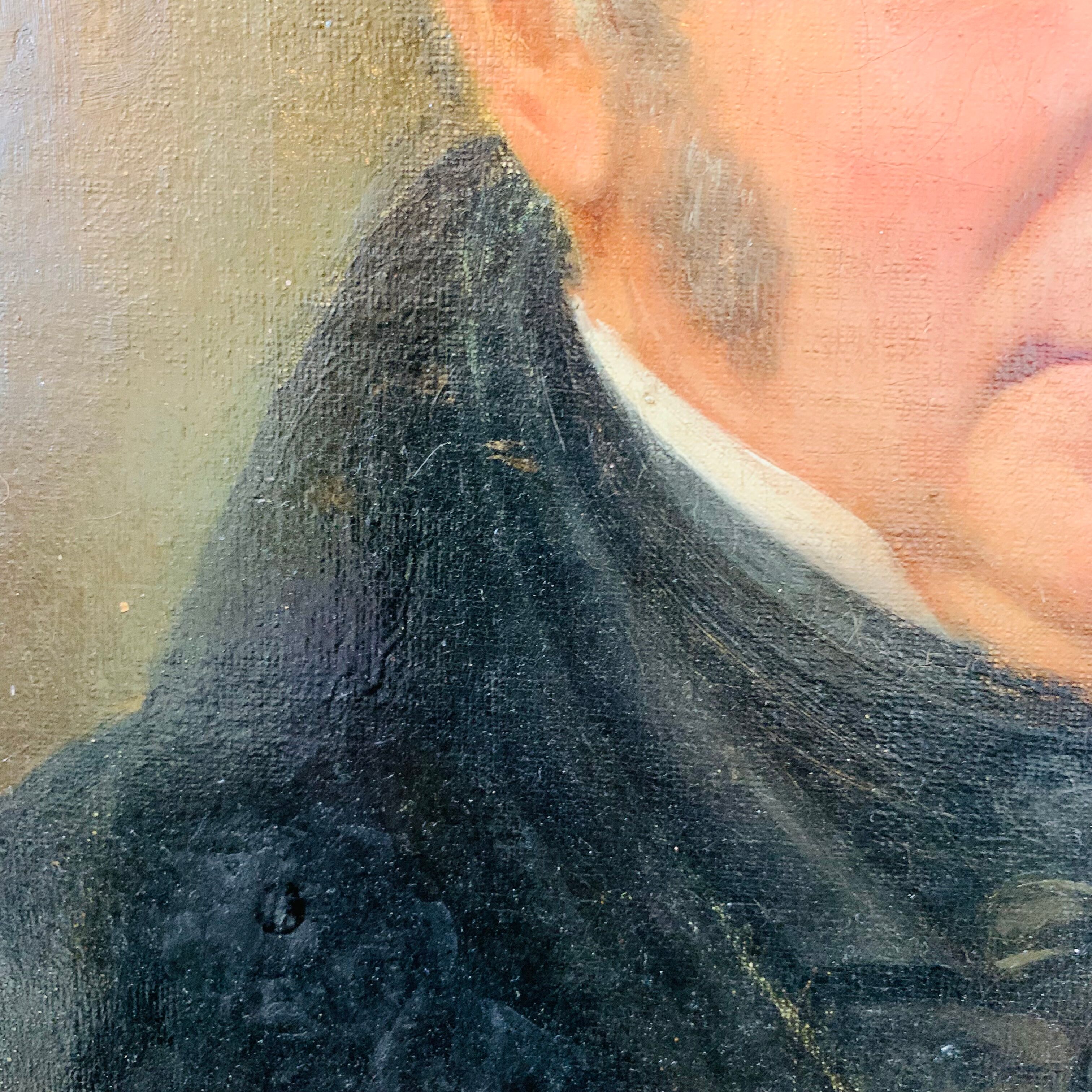 Portrait painting of a man