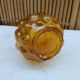 Amber soliflore vase, vintage from the 70's - H 34 cm