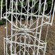 Folding child's bed with wrought iron canopy or romantic garden bench 19th