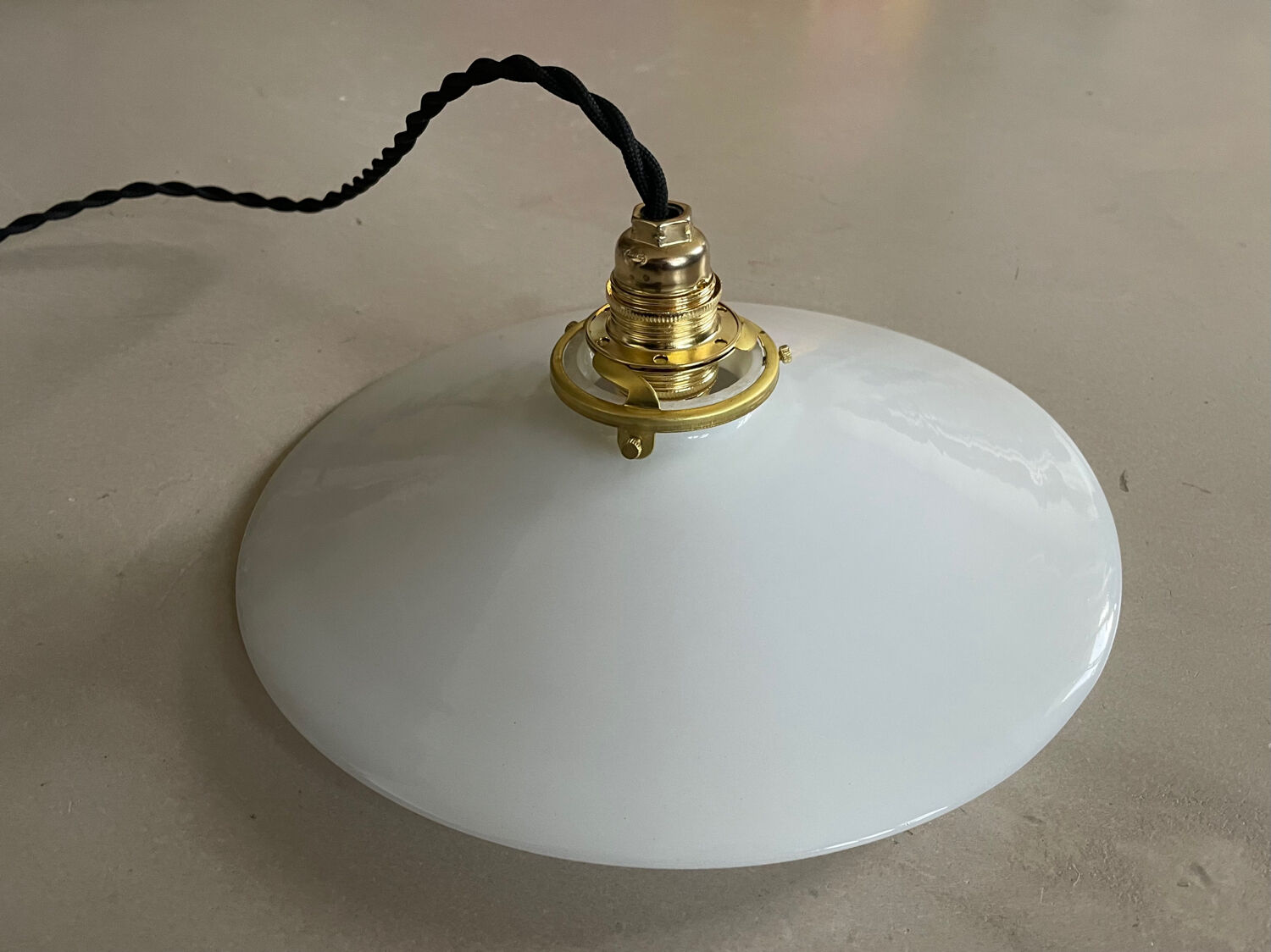 Old opaline pendant light