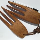Cutlery exotic wood salad