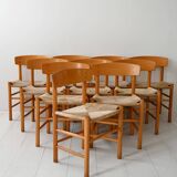 Lot de 10 J39 « Chaise du Peuple » par Børge Mogensen