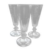 Set de 3 flûtes à champagne Baccarat/St Louis