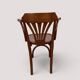 Fauteuil de bureau bistrot en hêtre courbé, style Thonet, circa 1960