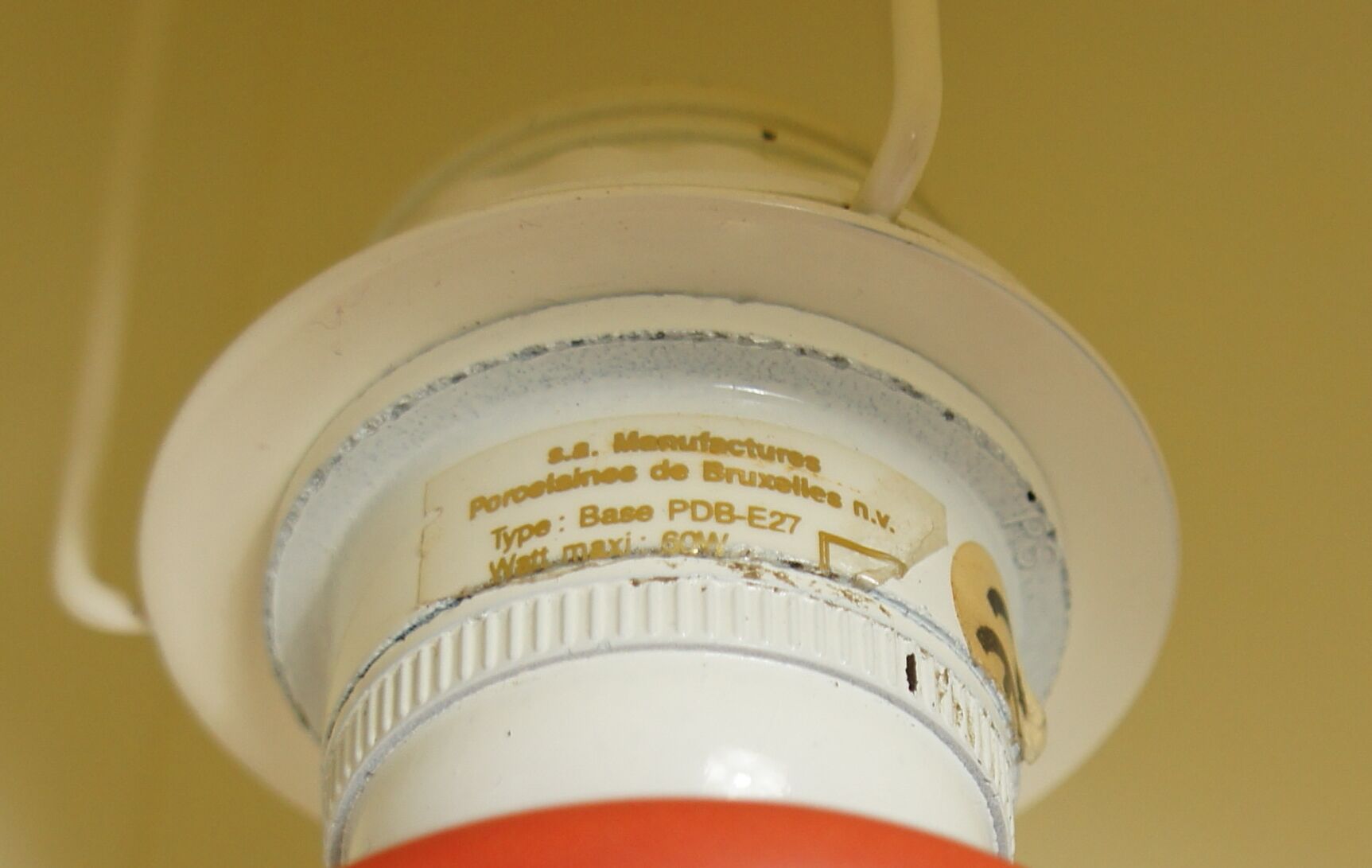 Brussels porcelain lamp