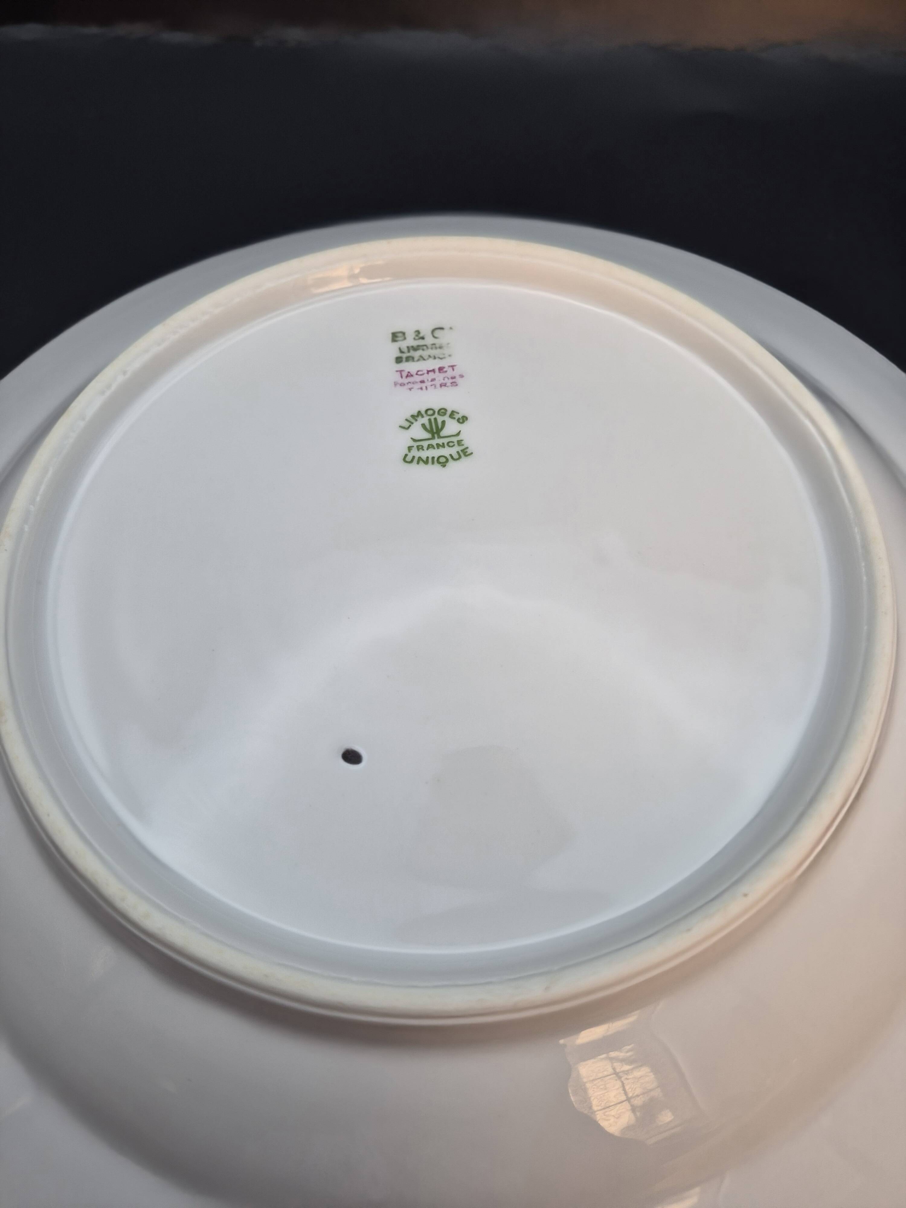 Set of 6 deep plates Bernardaud Limoges – Art Deco – A715