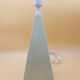 Pyramid lamp in porcelain ceramic Brussels cracked effect