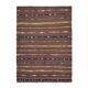 1970s Vintage Turkish Oushak Handmade Wool Cotton Brown Area Rug 167x229