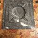 Cendrier Art-Deco en Marbre Gris Anthracite