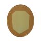 French Oval Gold Baroque-Style Mirror with Roses 58cm