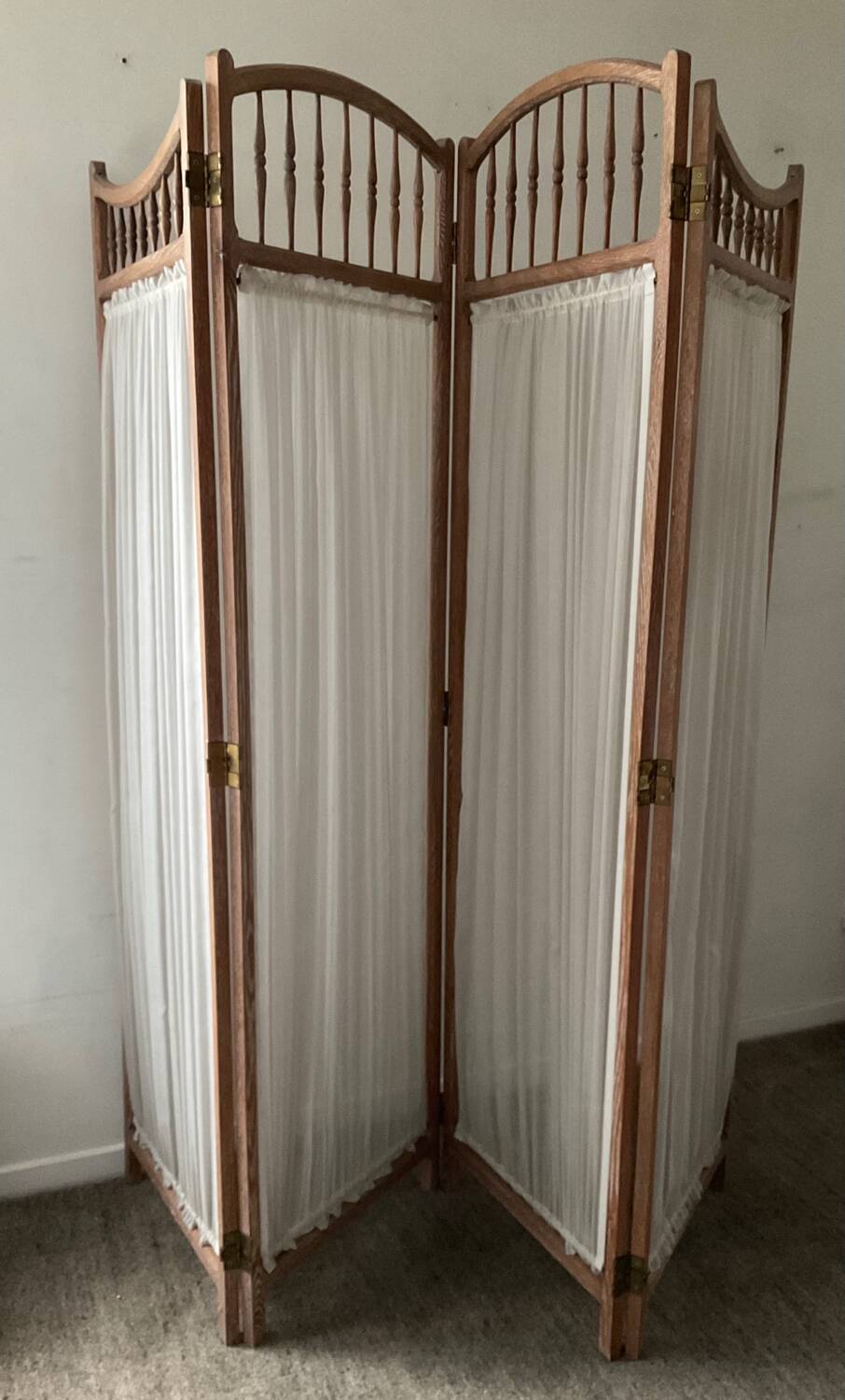 Vintage weathered wooden screen