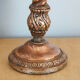 Handmade copper candle holder in hammered metal, vintage