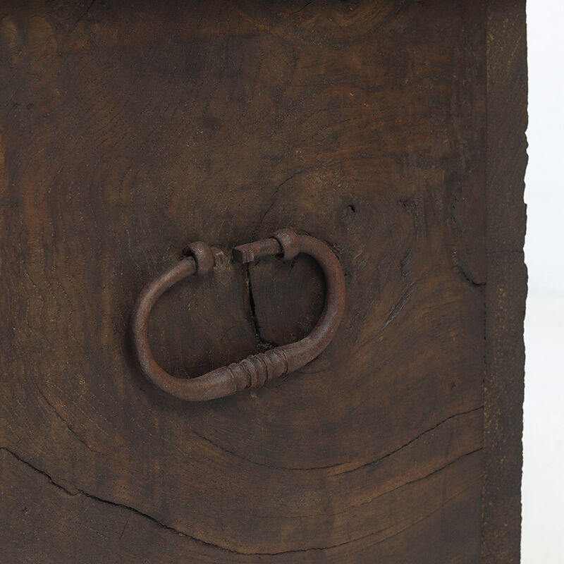 Rustic 18th Century Farmhouse Antique Primitive Six Plank Spanish Chest