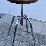 Vintage 1960s JIDÉ workshop stool with adjustable height
