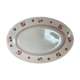Oval earthenware dish, Luneville model Daniel