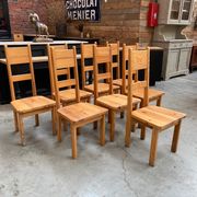 Pine chairs by Roland Wilhelmsson for Karl Andersson & Söner, Sweden, 1960s