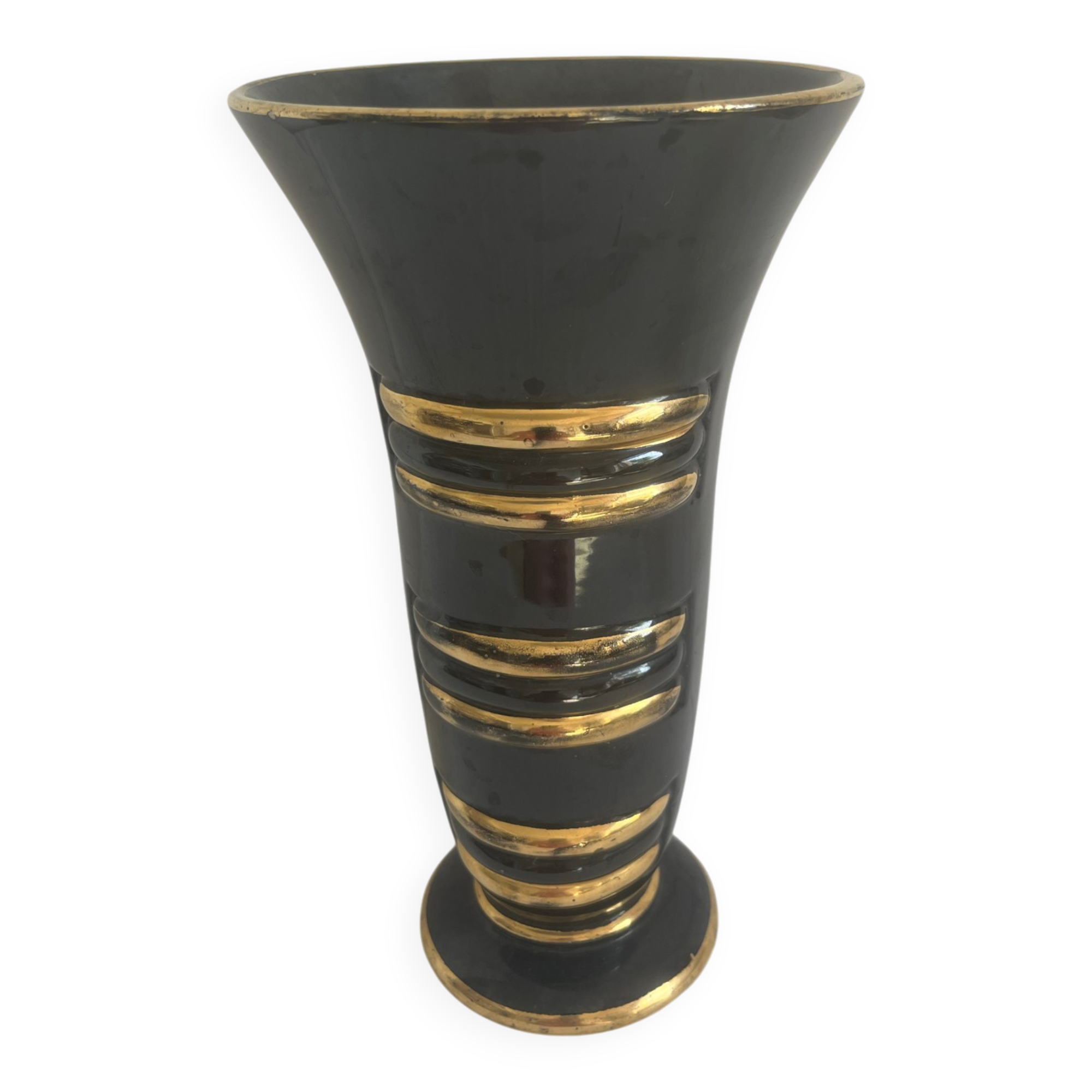 Vase Art déco Saint Clément signé B. Letalle