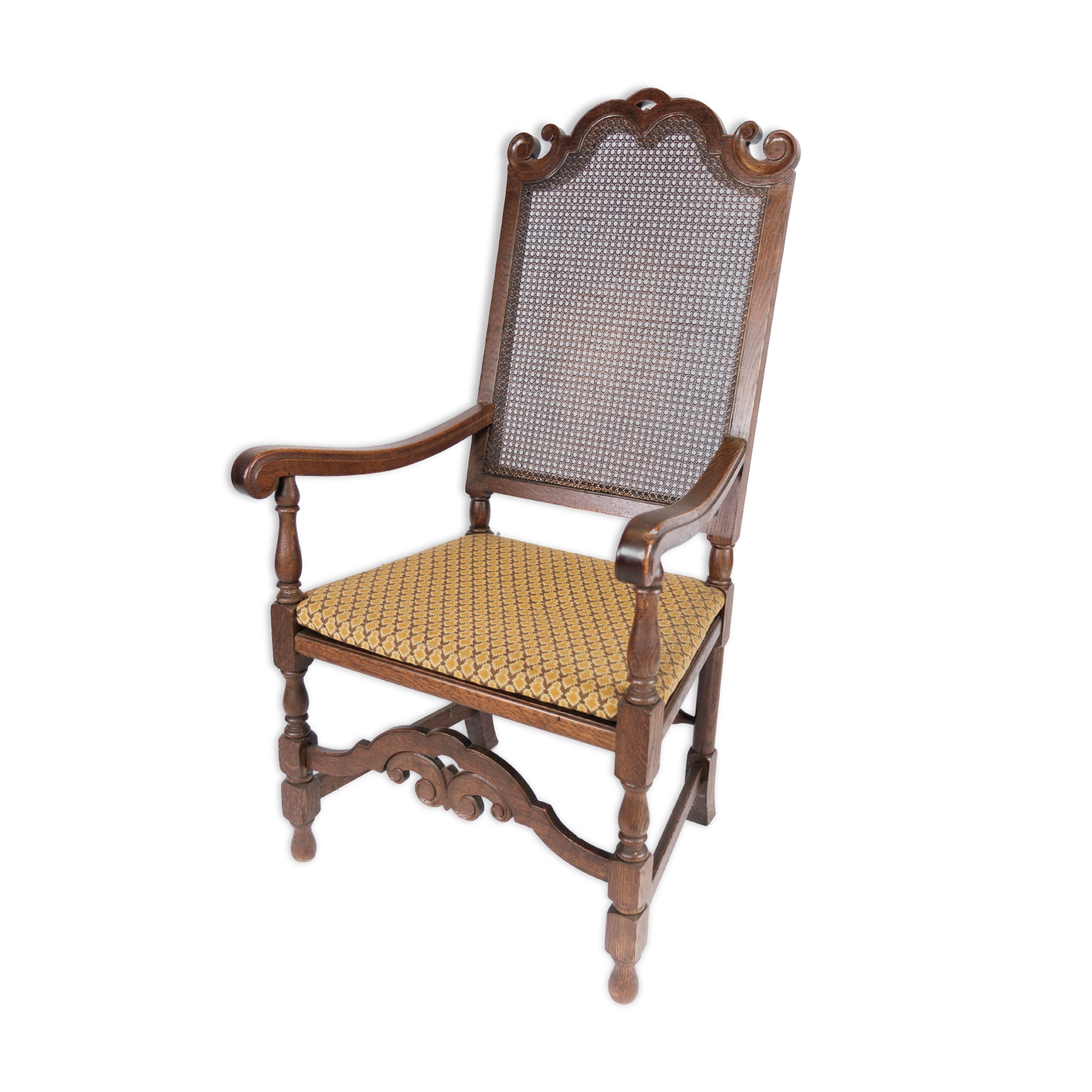 Antique armchair of oak, 1920s
