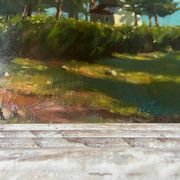 Tableau HST "Landscape of the Vosges" by Thiebaud Chapelle du Motiron Val-d'Ajol