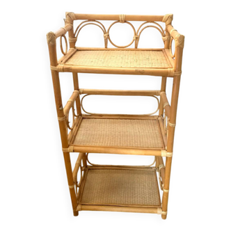 Petite étagère en rotin