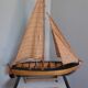 Wooden boat model sailboat